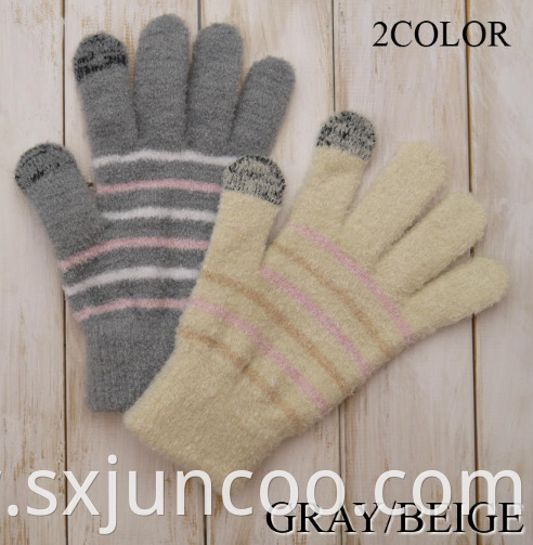 Hot Sale Brushed Winter Outdoor Ladies' Warm Gloves